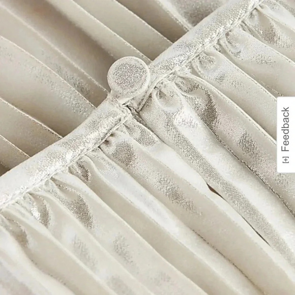 Express Metallic Pleated Halter Midi Dress - Picture 3 of 10